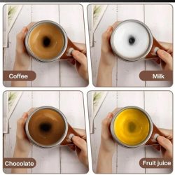 Automatic Magnetic Stirring Coffee mug,Rotating Home Office Travel Mixing Cup - Image 3