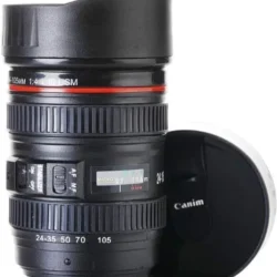 Plastic 350 ml Camera Lens Coffee Mug