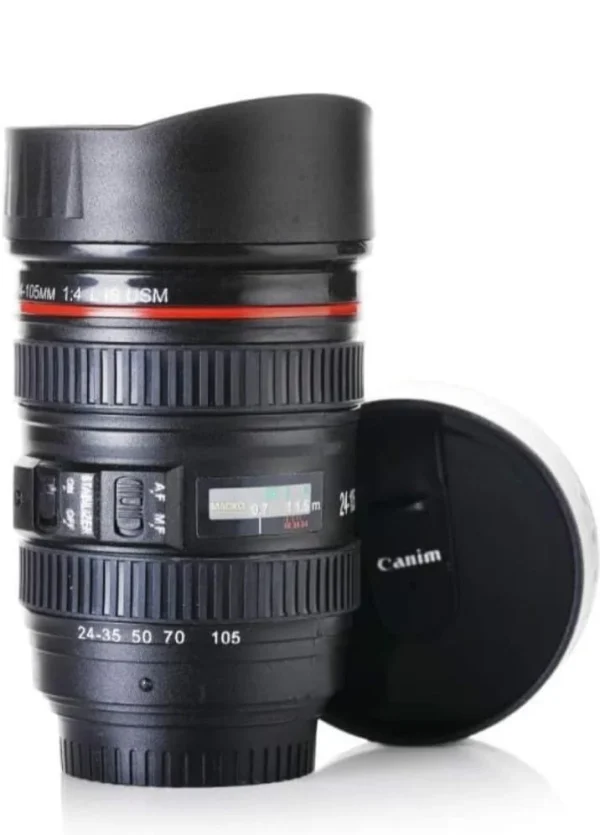 Plastic 350 ml Camera Lens Coffee Mug