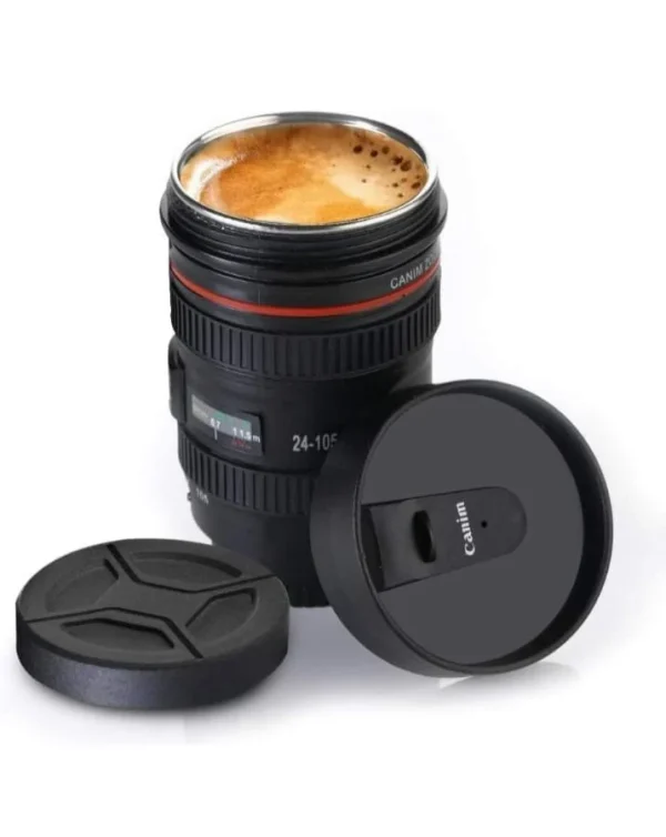 Plastic 350 ml Camera Lens Coffee Mug - Image 2
