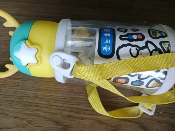Plastic Leak Proof Deer Horn Design Water Bottle For Kids - Image 2