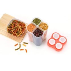 Circular 4 Section Storage Contaners