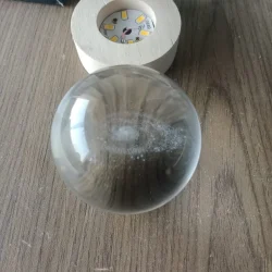 Transparent 3D Moon Light Crystal Ball