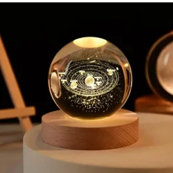 Transparent 3D Moon Light Crystal Ball - Image 2