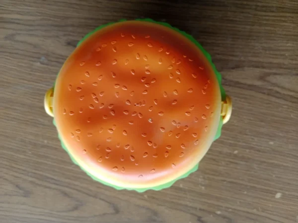 Plastic Round Burger Lunch Box