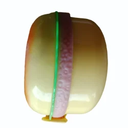 Plastic Round Burger Lunch Box - Image 4